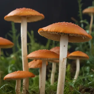 thin stemmed mushroom