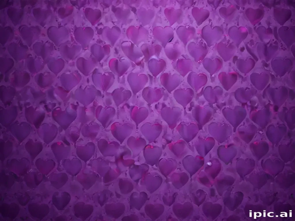purple heart pattern wallpaper