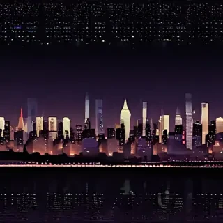 city lights background