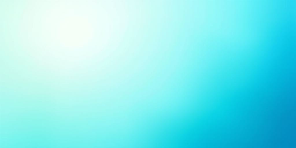 create a radial gradient background with turquoise and teal colors, using a 50mm lens, f/8 aperture, ISO 100, 1/125 sec shutter speed, in a soft focus style using a DSLR camera, ensuring high resolution and vibrant hues.