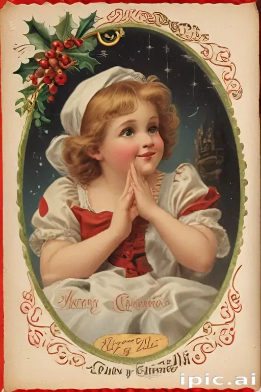 vintage merry christmas image