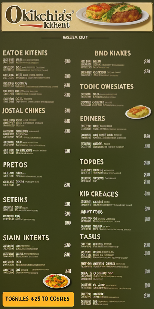 olga's kitchen menu with prices
