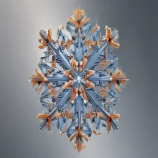 transparent snowflake