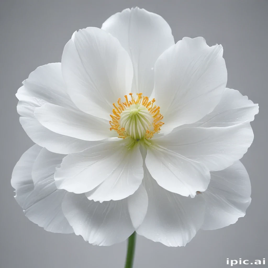transparent white flower