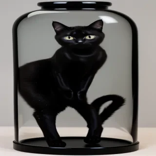 black cat transparent