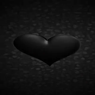 black wallpaper heart
