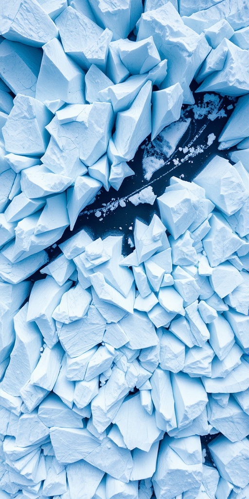 capture a high-resolution aerial view of a glacier with intricate ice formations and textures using a DSLR camera with a 24-70mm lens, f/8 aperture, ISO 100, and a shutter speed of 1/250s for enhanced clarity and detail