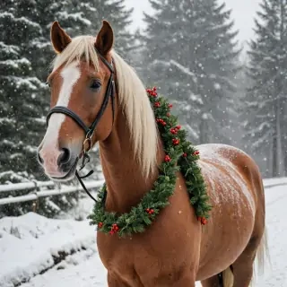 merry christmas horse images