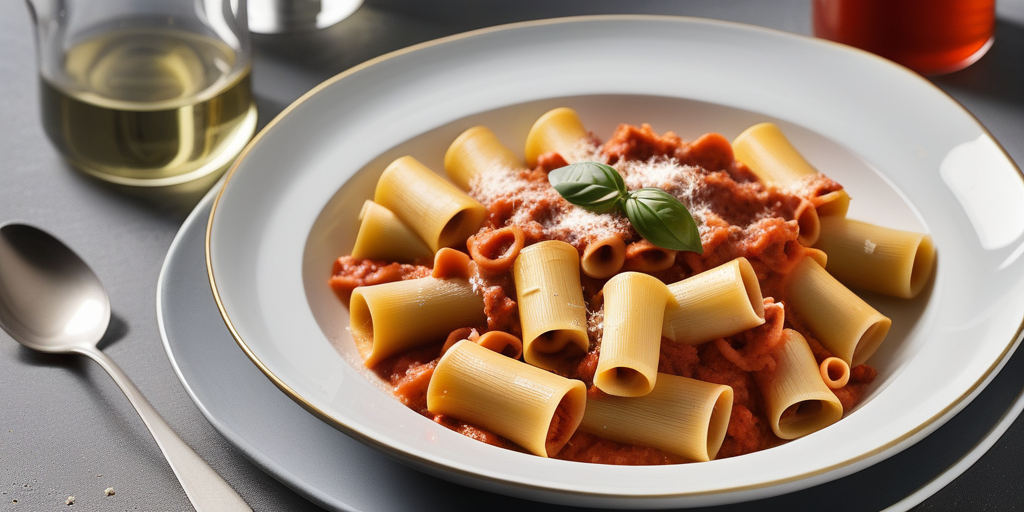 paccheri alla vodka e salsiccia