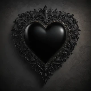 wallpaper black heart