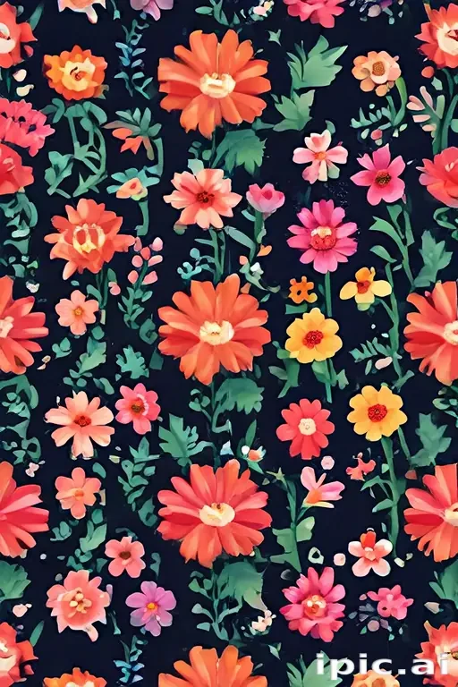 pixel flowers