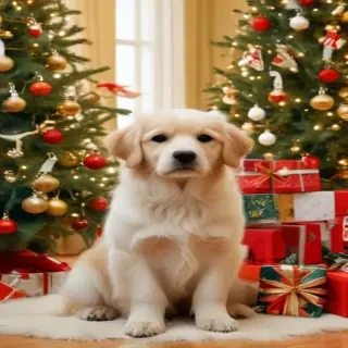 christmas dogs wallpaper