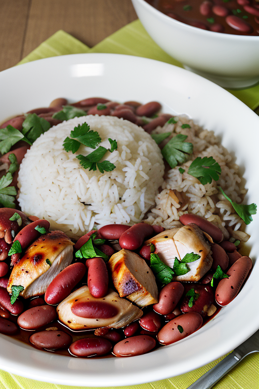 red beans rice and chicken