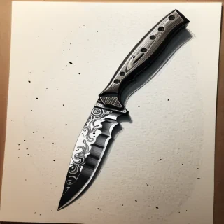 knife drawing