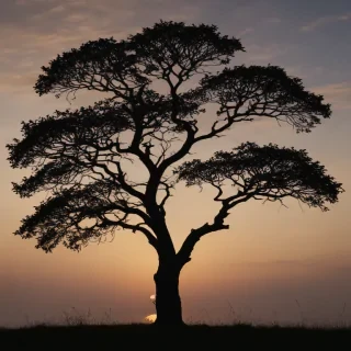 silhouette tree png