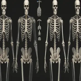 skeleton transparent