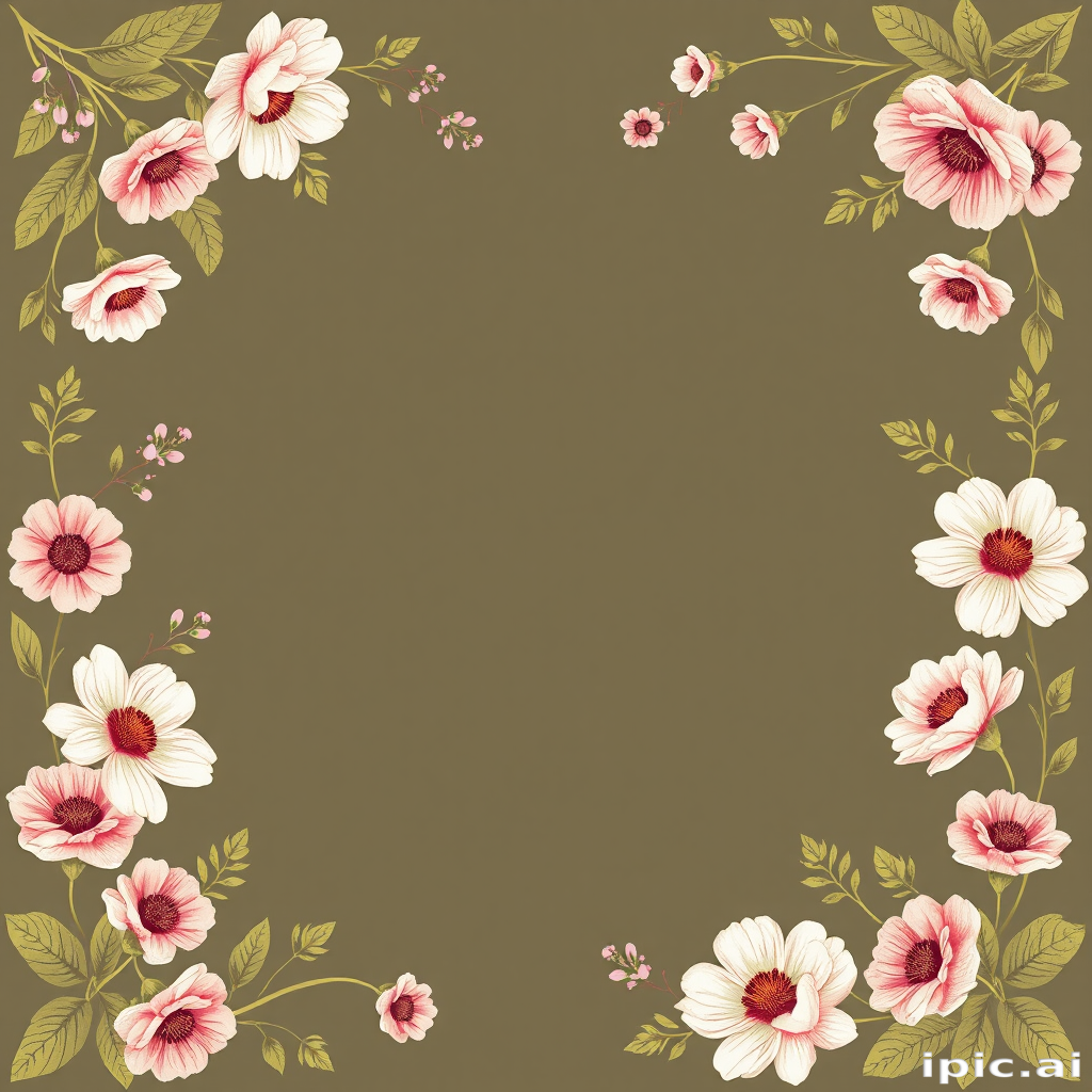 floral page borders