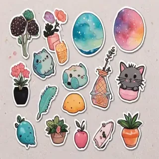 aesthetic printable stickers