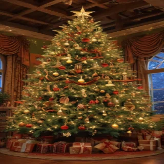 christmas tree pc wallpaper