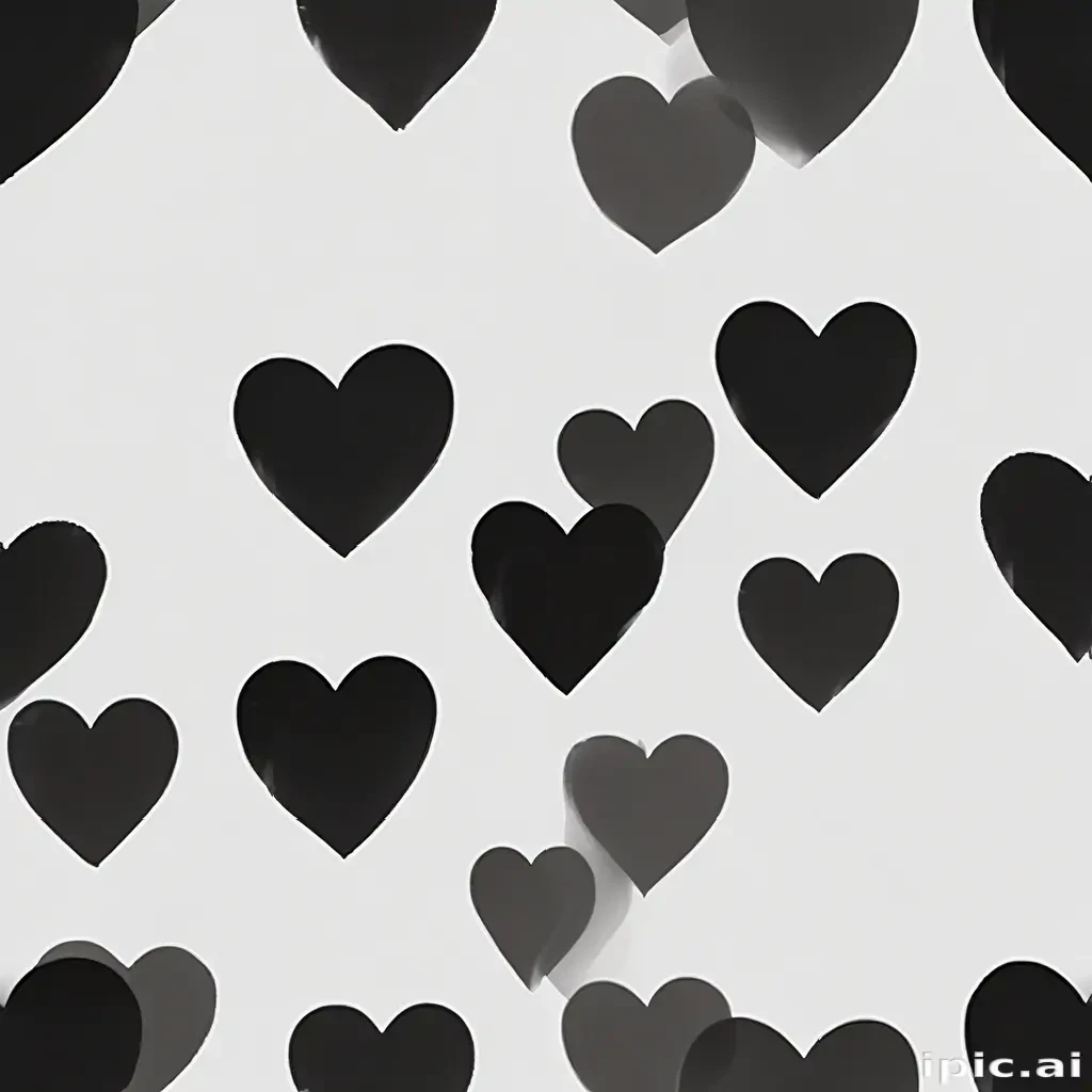 black heart transparent