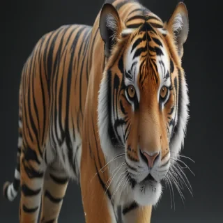transparent tiger