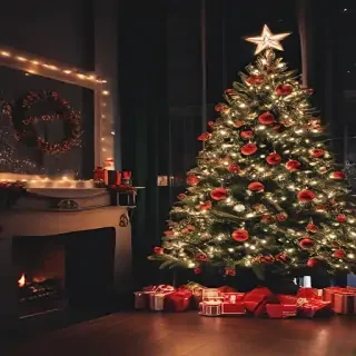 christmas aesthetic background