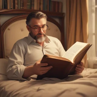reading cartoon