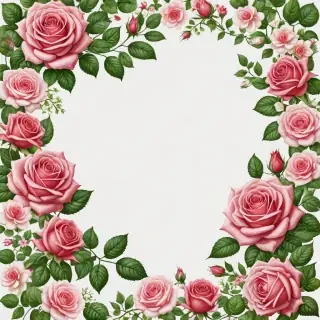rose border png