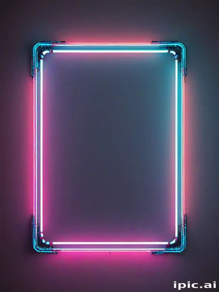 neon frame png