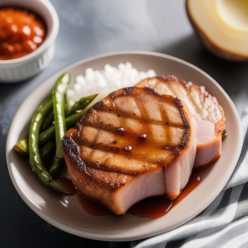 how much sodium is in pork chops