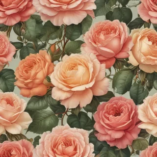 vintage rose illustration