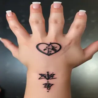 i love you sign language tattoo