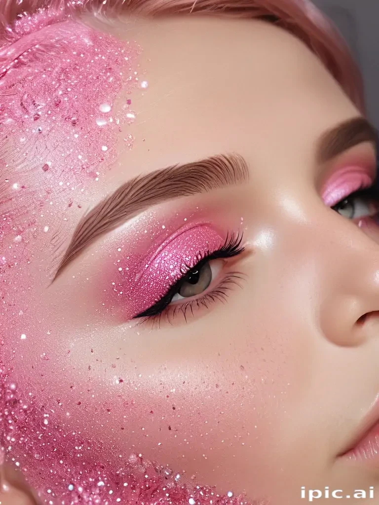 pink glitter aesthetic