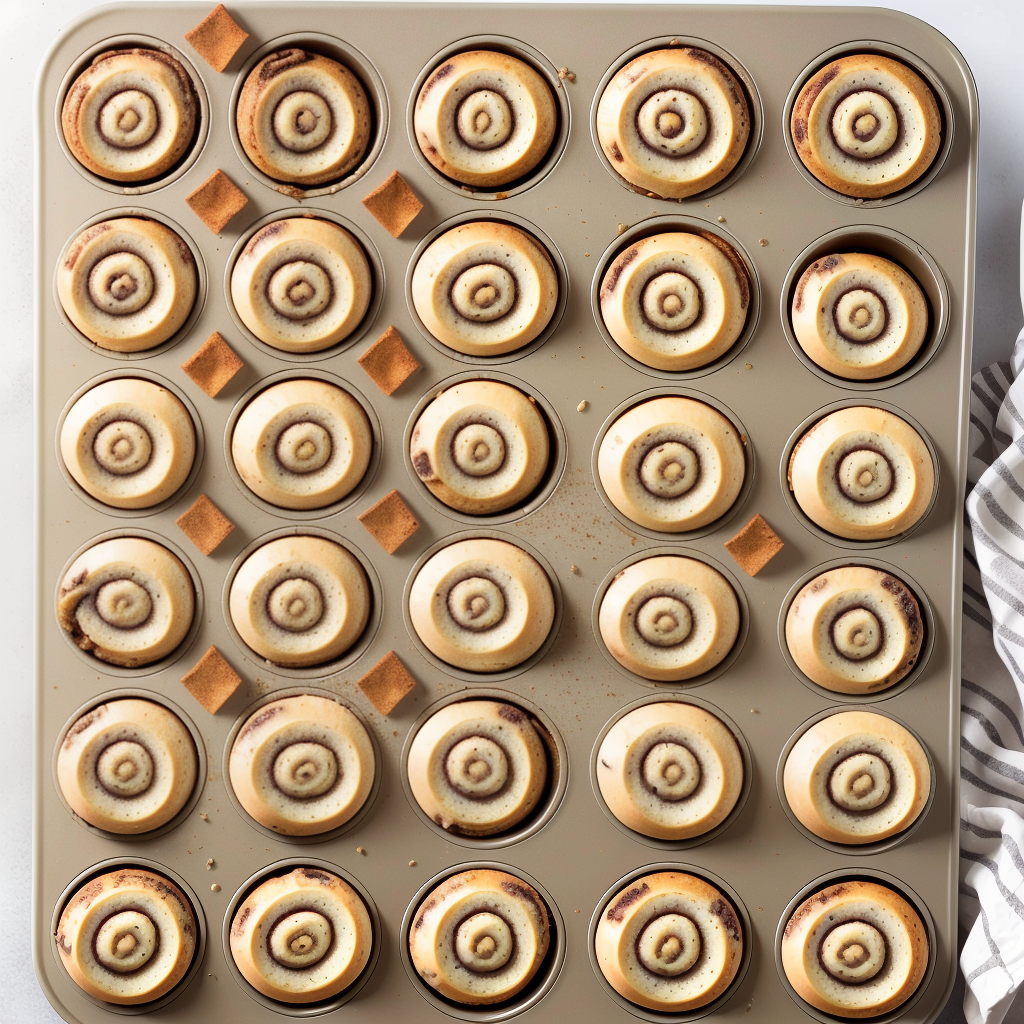 cinnamon rolls in muffin tin