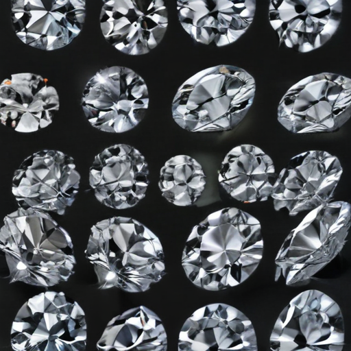 A Stunning Array of Sparkling Diamonds Displayed Against a Dark Background