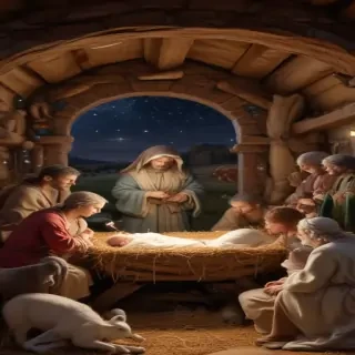 manger scene images free