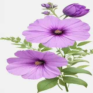 purple flowers png