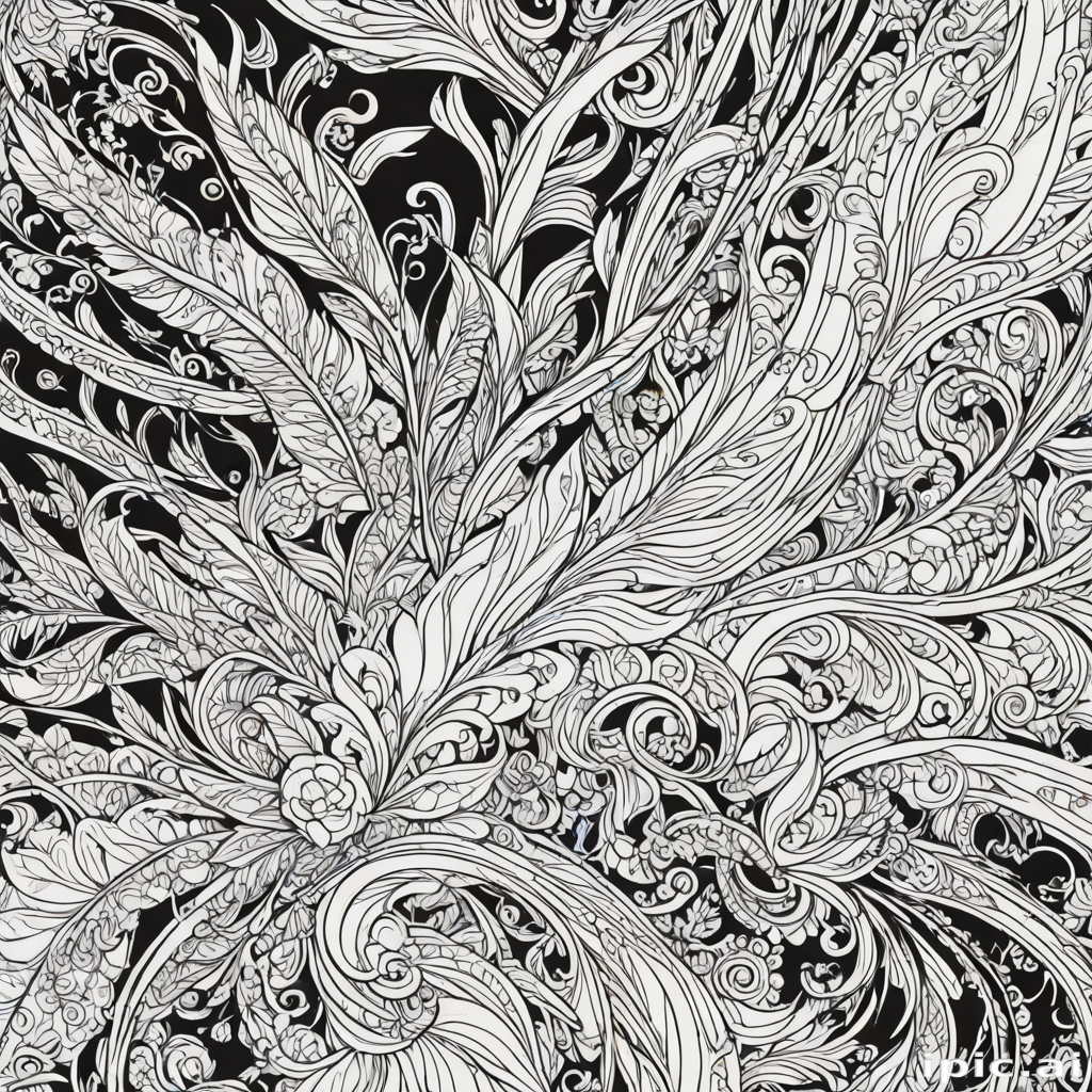 line art background