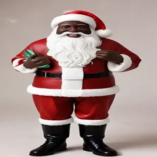 image of black santa