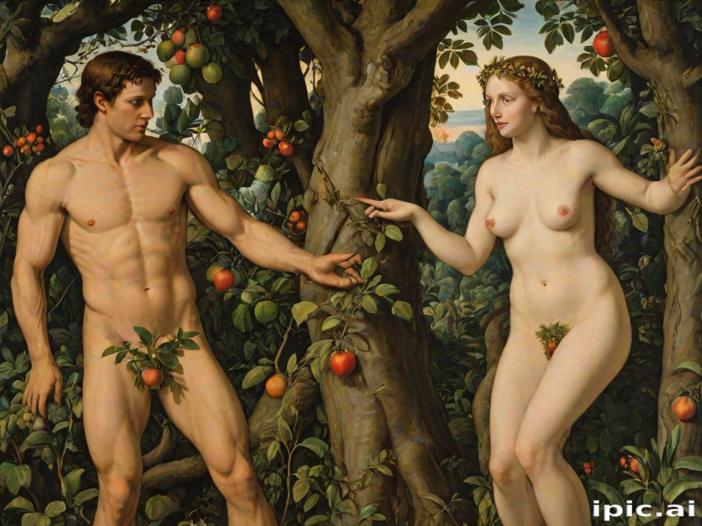 pictures of adam and eve