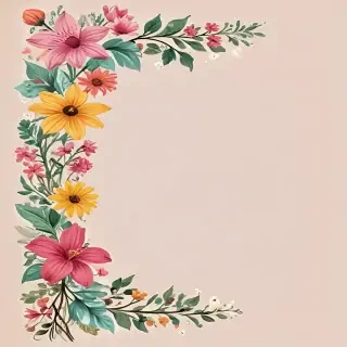 free flower border clipart