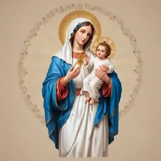 virgin mary clip art
