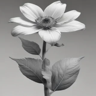 pencil drawn flowers