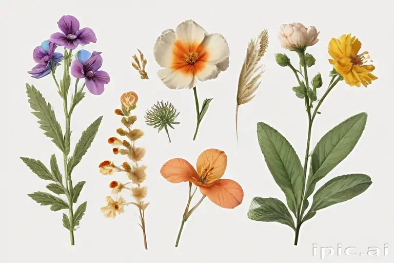 pressed flower png