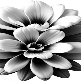 flower png black and white