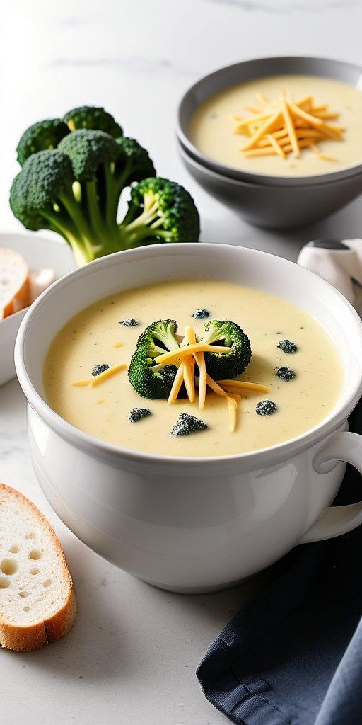 what to eat with broccoli cheese soup