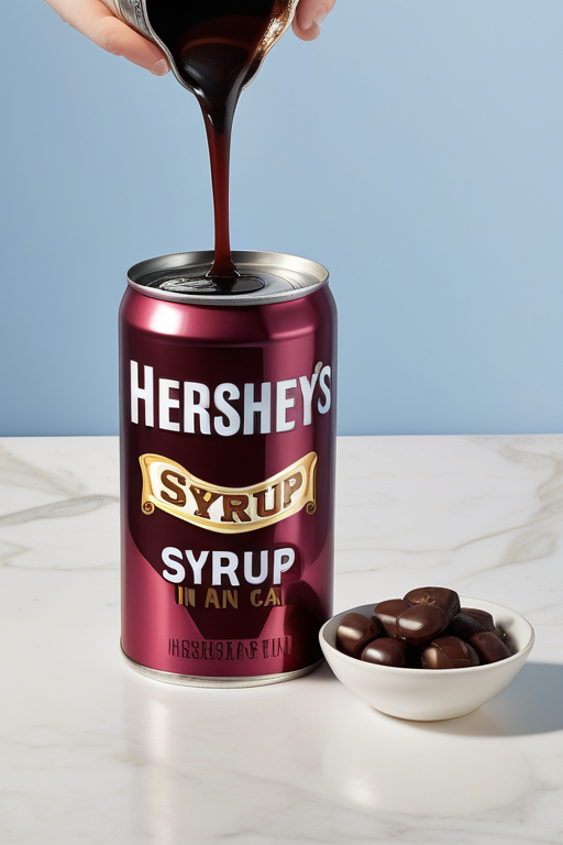 hershey syrup in a can