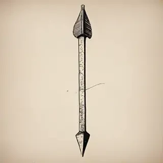 drawn arrow