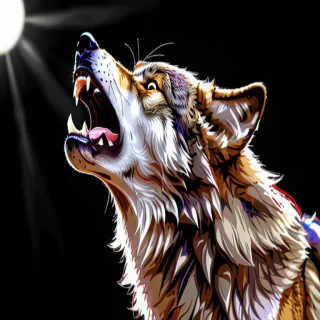 wolf howl png