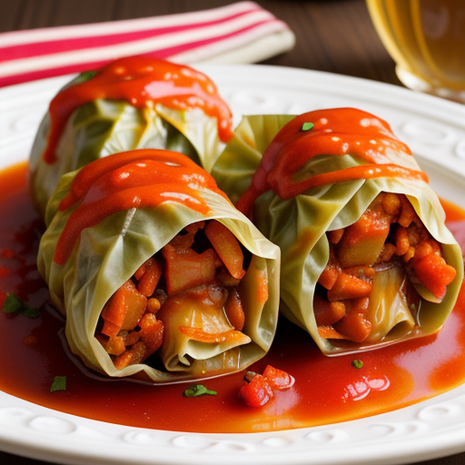 sweet and sour stuffed cabbage rolls